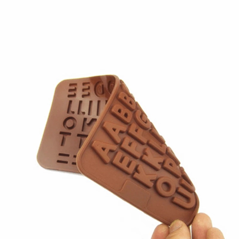 [Silicone Alphanumeric Chocolate Mold] [Confectionery &amp; Biscuits  Making Molds] [Wedding, Parties and DIY Handmade Baking Tools] [Cake Decoration]