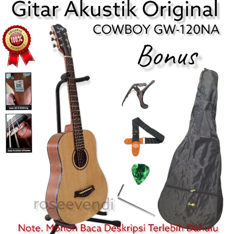Gitar Akustik 3/4 Cowboy GW-120NA GW 120 NA Original Import