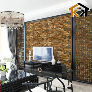 (KK) WALLPAPER 3D FOAM MODEL BATU ALAM Uk 70 x 77cm x 6mm /Pcs TERMURAH