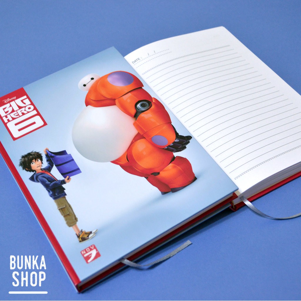 

Note Book Film Animasi Big Hero 6 Hiro and Baymax Hardcover A5 Jurnal Agenda Planner