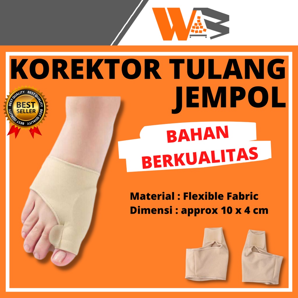 COD Alat Terapi Sleeve Korektor Tulang Jempol Kaki Bunion Hallux Orthotics Bahan Elastis