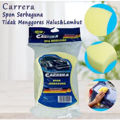 ^ KYRA ^ Carrera Spon Sabut Mobil Serbaguna Sponge Permbersih Motor Halus Dan Lembut