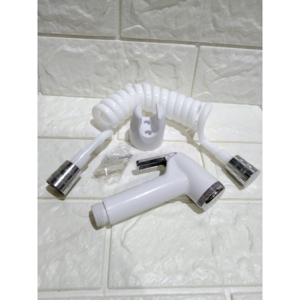 Jet Shower Set Telepon - Jet Shower Bidet Toilet Spray Spiral - Shower Cebok Jet Shower Semprot