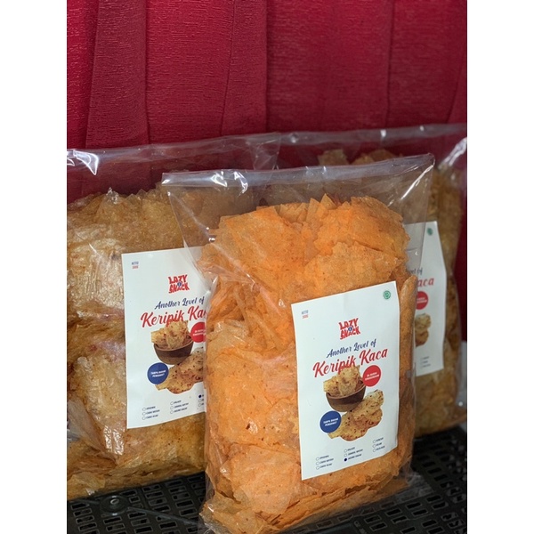 

Keripik Kaca/Keripik Beling Pedas 500 gram Lazysnack
