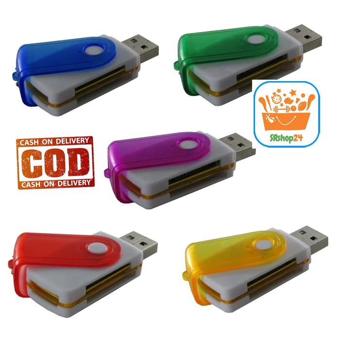 MEMORY CARD READER 4in1 USB ALL IN ONE CARD READER / KONEKTOR MEMORI CARD - 1 PC