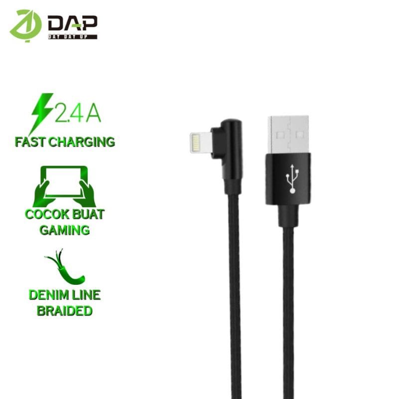 Kabel Data Gaming DAP D-L02L IPH LIGHTNING Kabel Charger Gaming DAP D-L02L IPH Kabel Casan Gaming DAP D-L02L IPH LIGHTNING Original