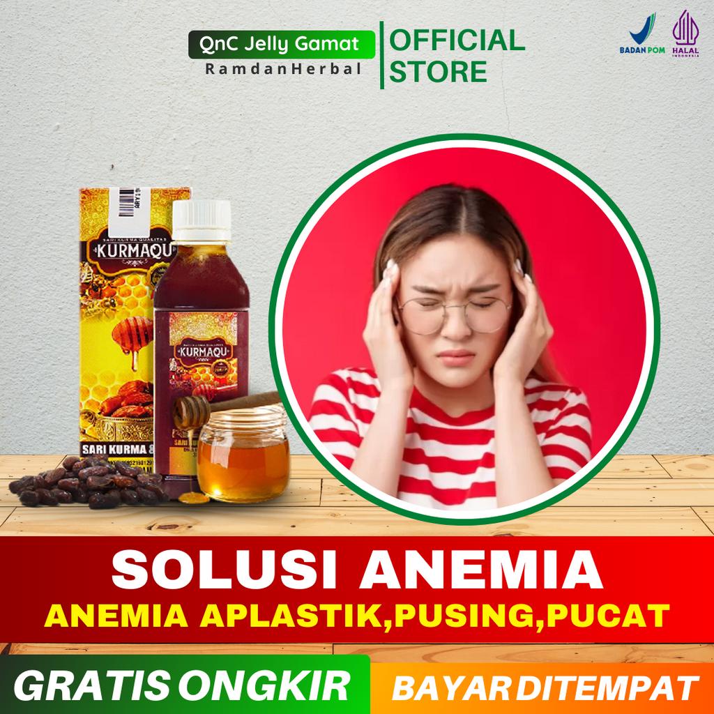 Obat Anemia Aplastik / Pusing / Lelah dan Lemas / Pucat / Demam / Sakit Kepala / Sari Kurma Kurmaqu