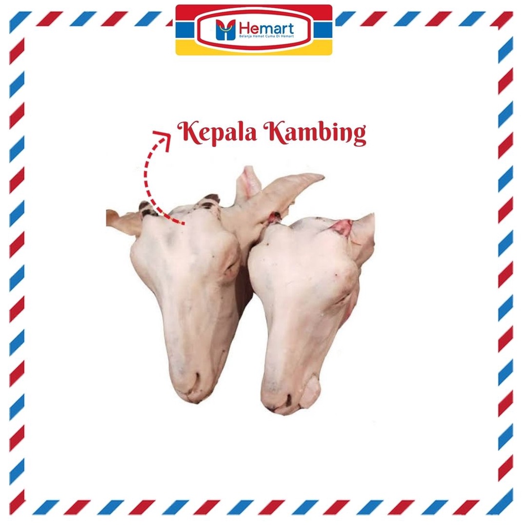 [HEMART] KEPALA KAMBING PER PCS / DAGING SEGAR