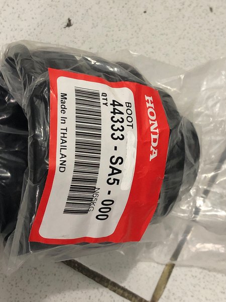 Karet boot CV Joint dalam Grand Civic LX Genio