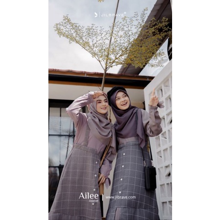 Jilbrave Ailee Overall dress dewasa remaja lebaran terbaru