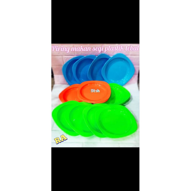 PIRING PLASTIK TEBAL PER LUSIN