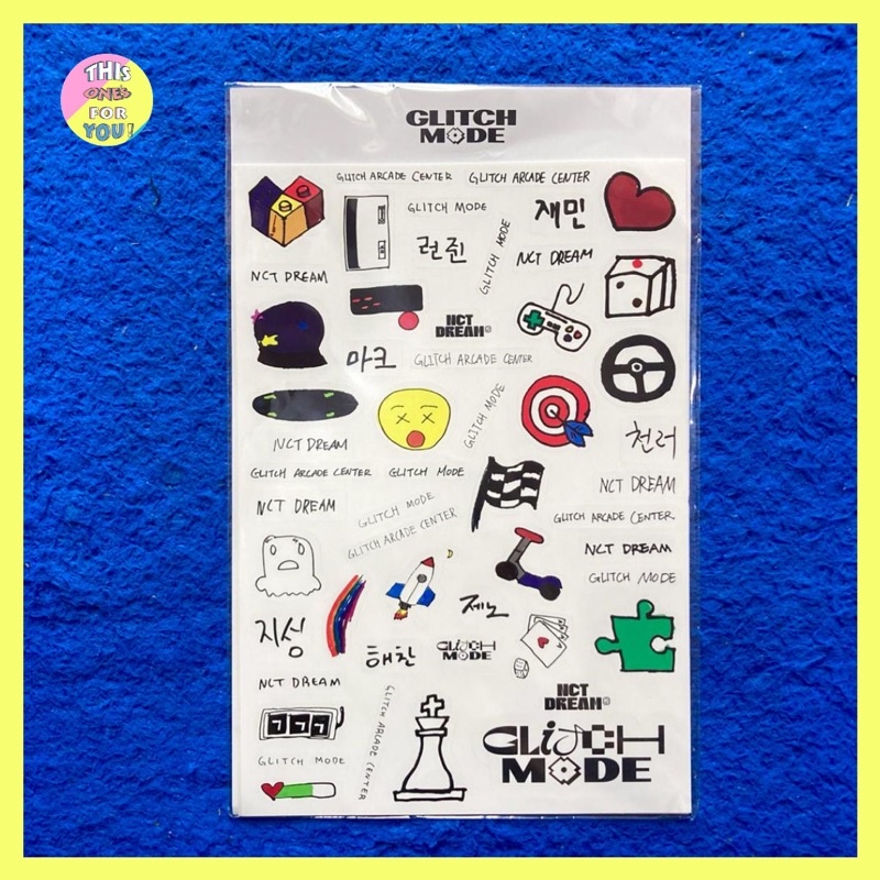 [READY] NCT DREAM OFFICIAL GLITCH MODE POP UP STORE MD TATTOO STICKER + REMOVABLE STICKER ONLY STIKE