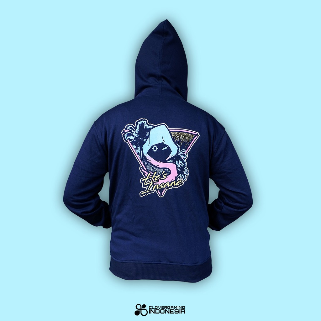 Hoodie Shroud Insane Navy Blue - Gaming Hoodie Esport