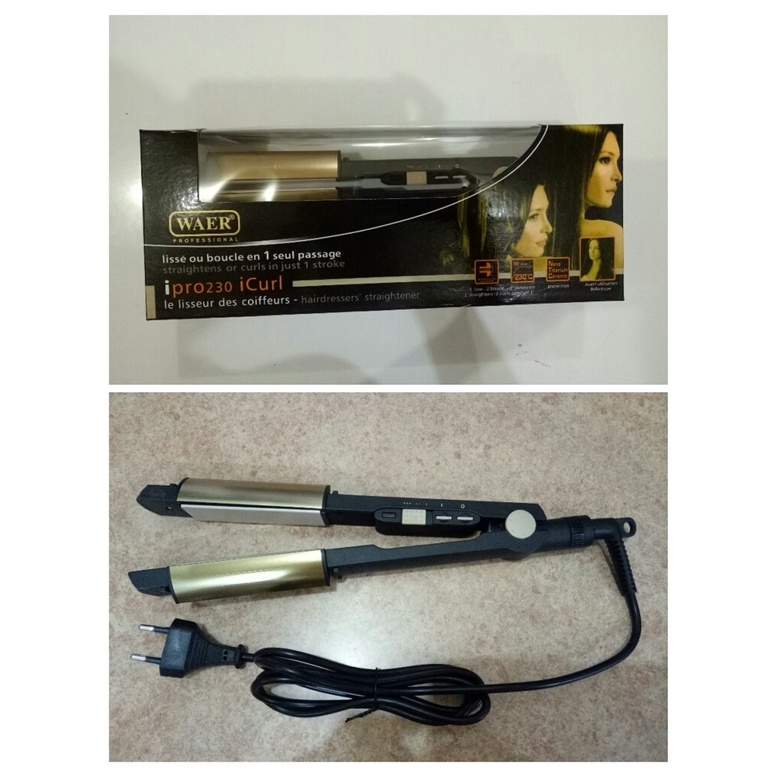 CATOK 2 IN 1 IPRO230 ICURL MERK WAER CATOKAN RAMBUT