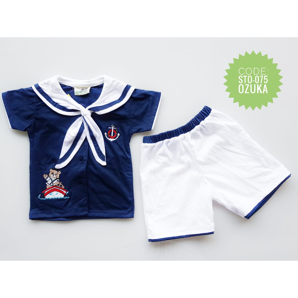 Baju Anak Laki Laki Setelan Baju Bayi Lucu Sailor Ozuka