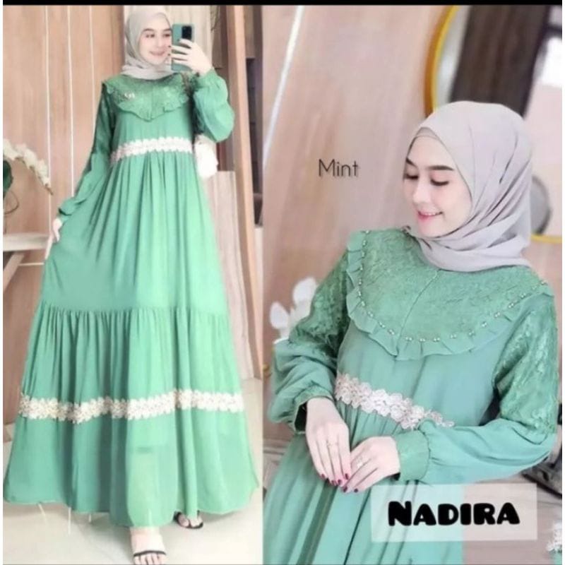 Dress Wanita Gamis Busui Terbaru dan Termurah Jumbo Motif Terkini Fayla