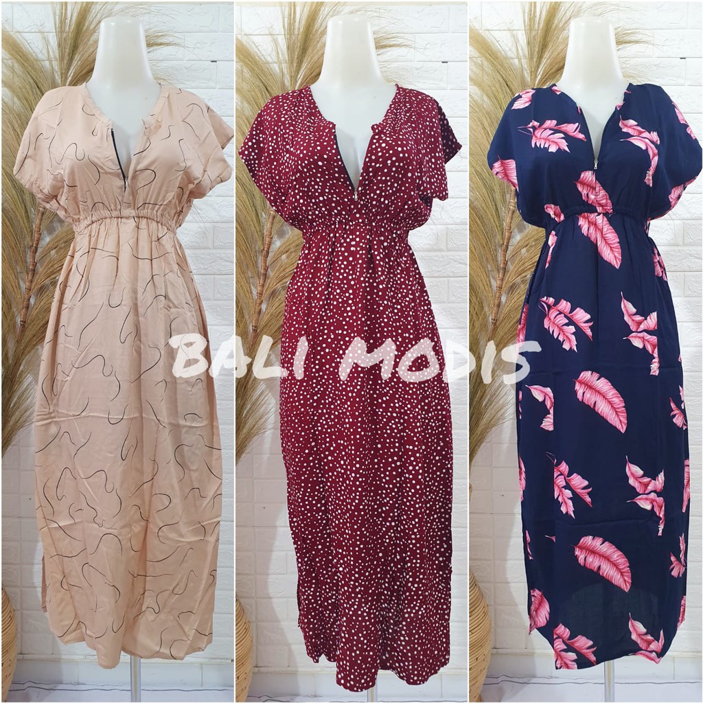 DASTER MANOHARA BUSUI PANJANG MOTIF BUNGA DAUN BALI