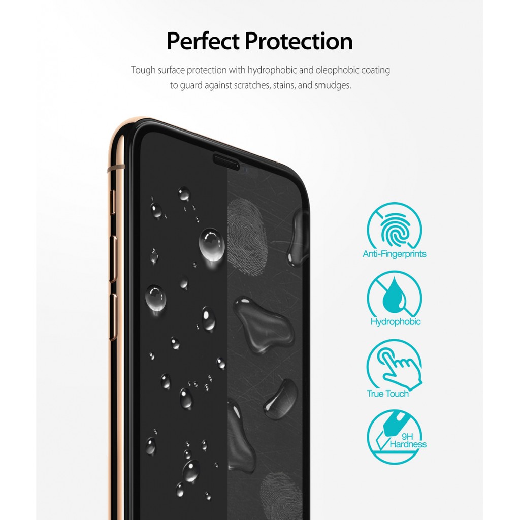 Ringke ID 3D Curved Glass Full Adhesive Glue For Iphone Xs Max