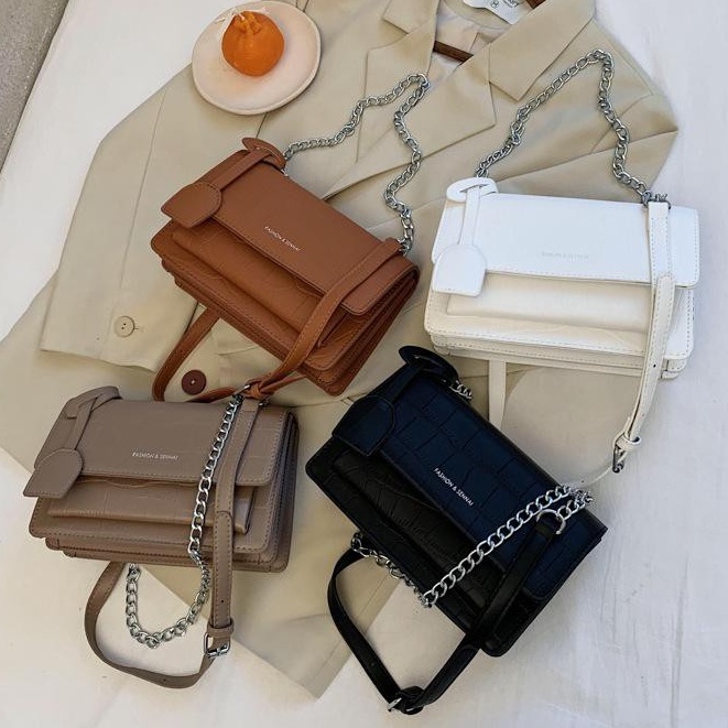 BJ15062 - BLACK/BROWN/KHAKI/WHITE - TAS WANITA FASHION IMPORT MODIS ELEGAN TERMURAH TERLARIS TERBARU BAGSTORE JAKARTA TAS BATAM LT1442 CR7464 ELJ5062 GT1731 JT15520