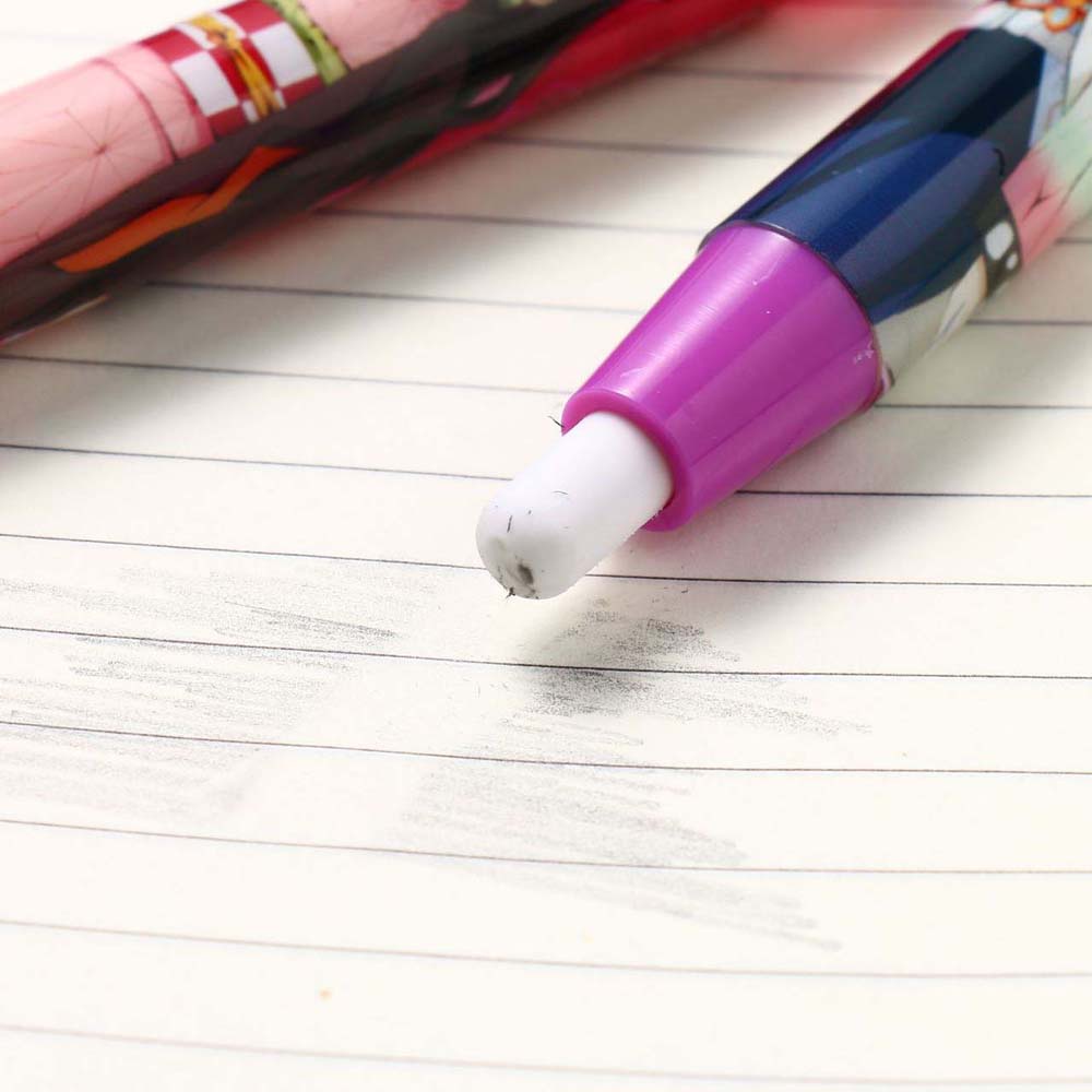 Penghapus Pensil Bahan Karet Desain Anime Demon Slayer Kimetsu No Yaiba Retractable Untuk Anak Sekolah