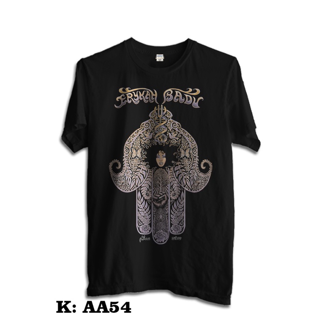 KAOS DISTRO ERYKAH BADU HITAM