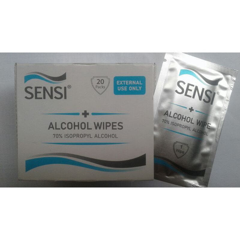 

SensiAlcoholWipes isi 20pcs