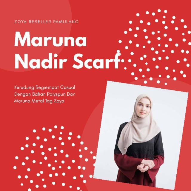 Zoya Segi Empat_Kerudung Polos_Maruna Nadir