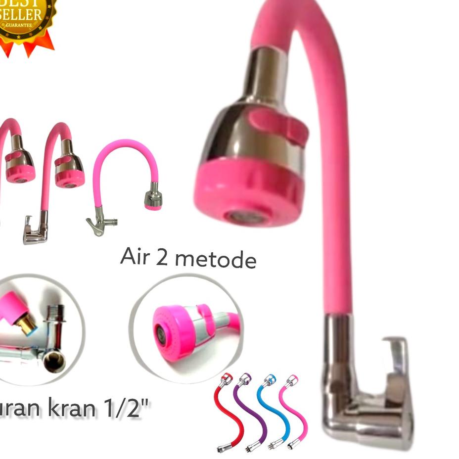 Paling Dicari.. Kran Sink Warna Pink/Kran Air Warna Pink/ Kran Wastafel Pink/ Keran Angsa Pink Murah