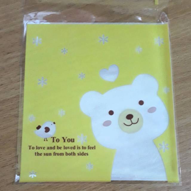 

Plastik packing lucu uk 10x10 Cat Yellow