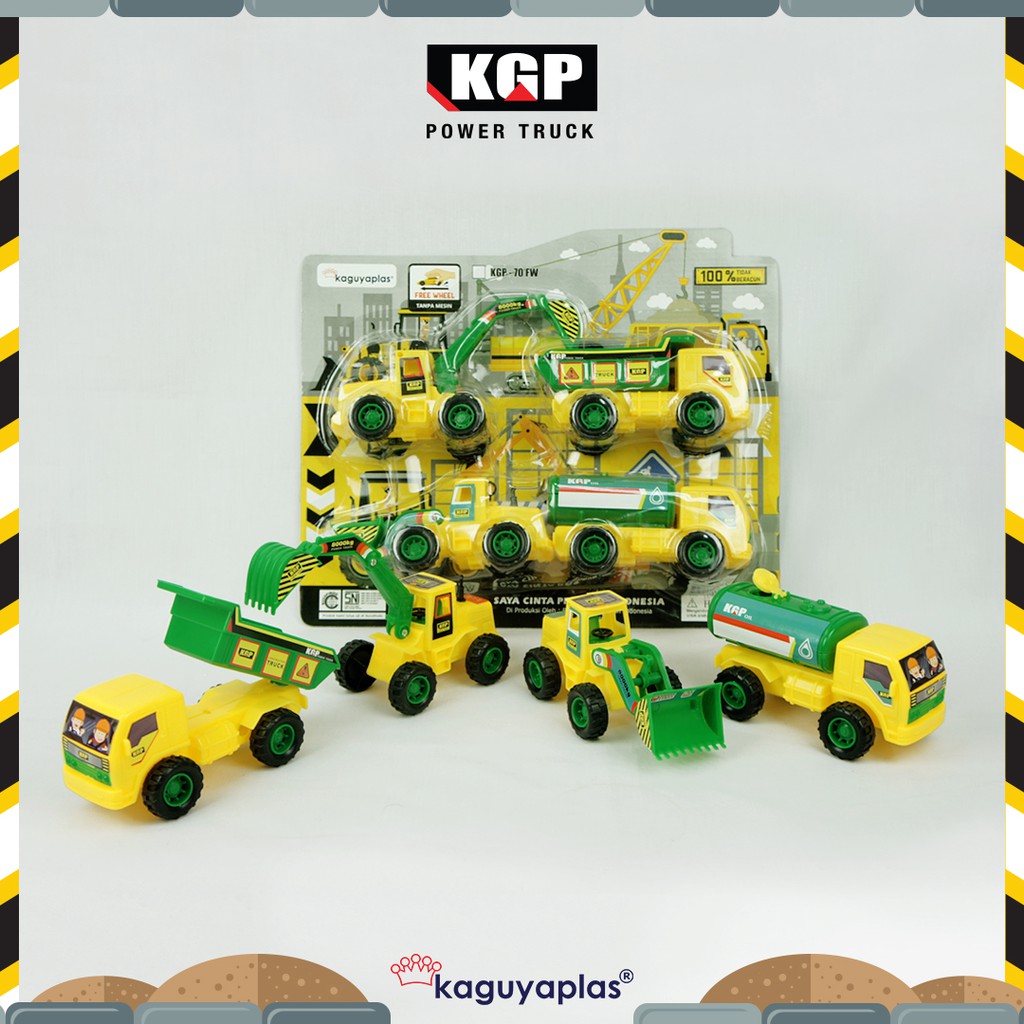 Kaguyaplas 70 FW Mainan Mobil Kontruksi Isi 4 Pcs