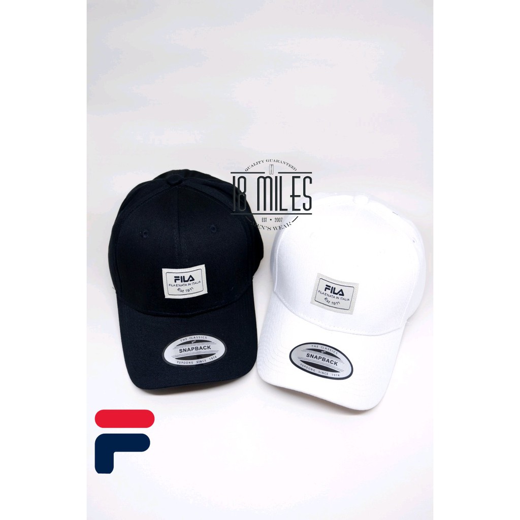 topi FILA logo box baseball import 2 warna UNISEX