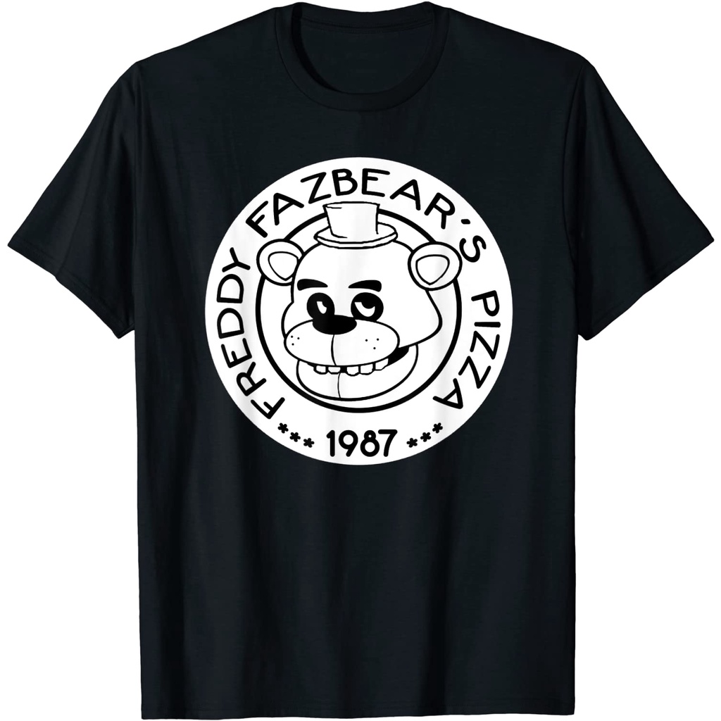 Baju Kaos Dewasa Freddy Meme Fazbear Pizza Animatronic Pakaian Atasan Fashion Pria Wanita Cowok Laki