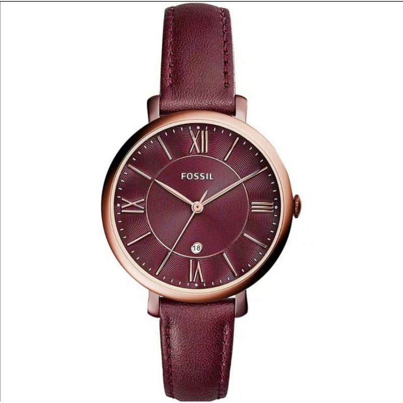 Jam Tangan Fossil ES4099 Wanita Dial Wine Original