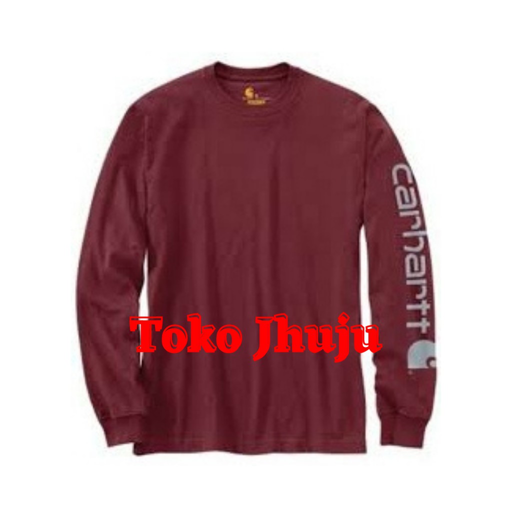 Basic Sweater BTS Jungkook Style Carrhatt sablon silver dilengan