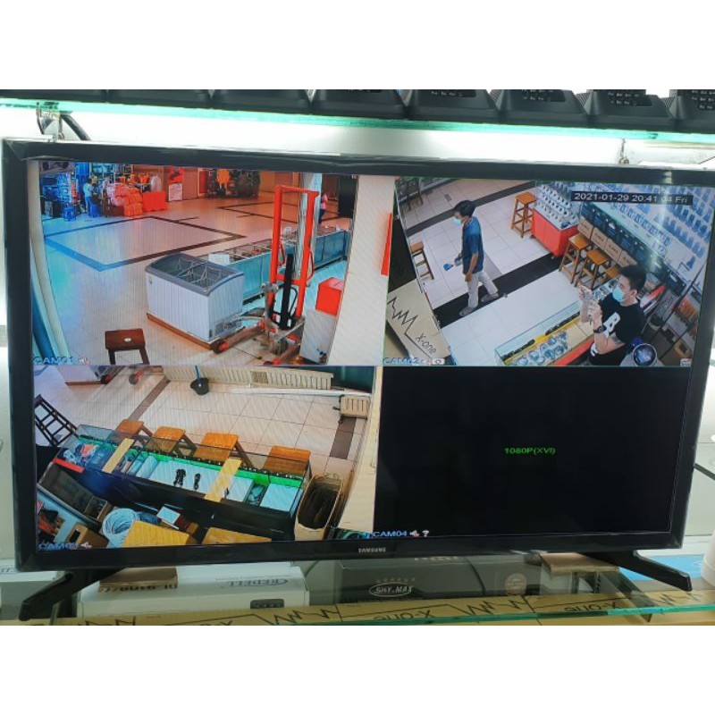 promo Paket cctv 4 channel 4 kamera lensa 5mp 1080p ic sony turbo hd lengkap siap pasang