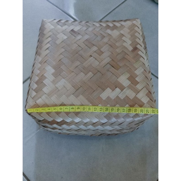 [ Halodul ] Besek Bambu 22x22 Box Catering dan Hampers | besek bambu hampers lebaran