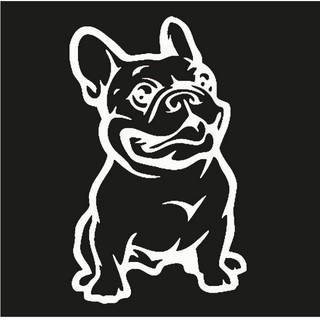 Stiker Motif Kartun Anjing Bully Warna Hitam Untuk Mobil Shopee