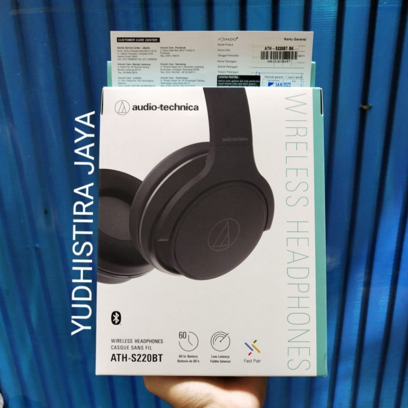 Audio Technica ATH S220BT Wireless Headset Bluetooth Original