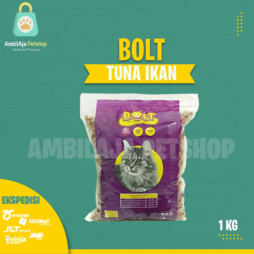 Makanan Kucing murah Bolt Tuna Ikan