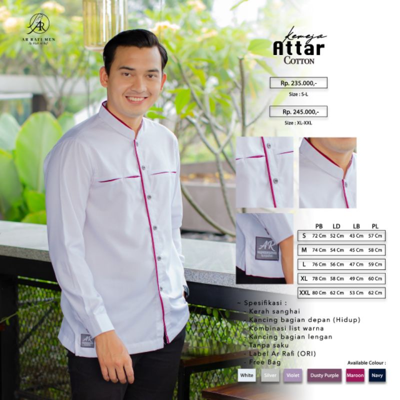 Kemeja Koko ArRafi Kemeja Attar