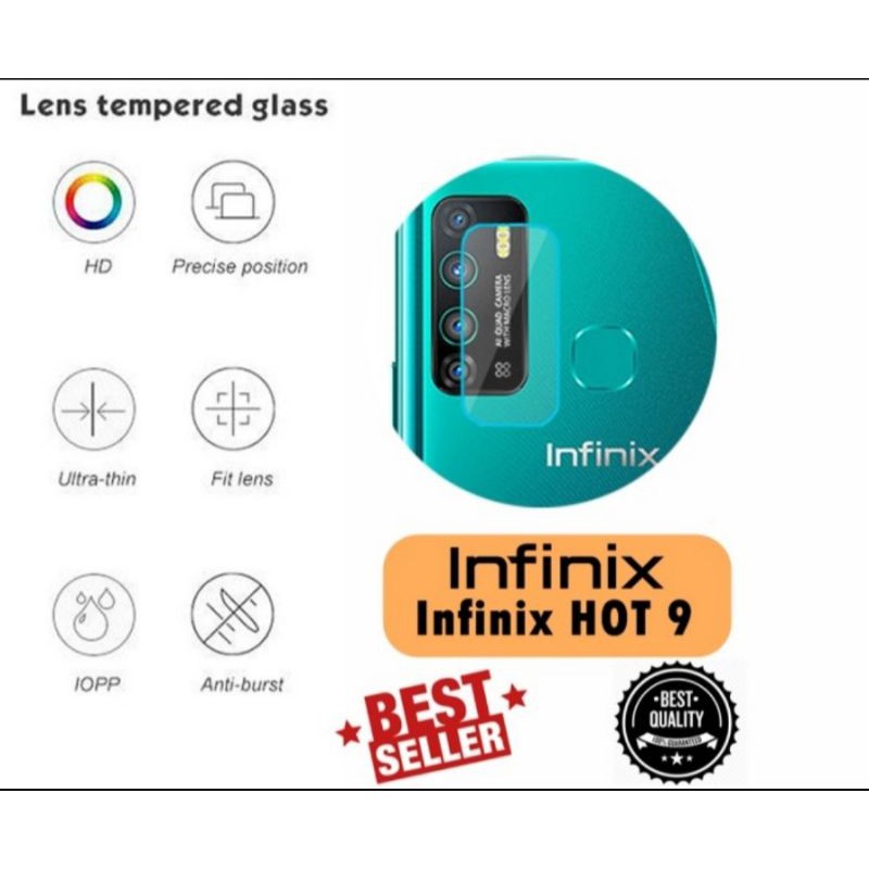 Infinix Hot 9 New Tempered Glass Camera Anti Gores kamera Belakang