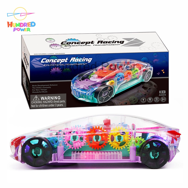 Mainan Anak Mobil Concept Racing LED Full Colour Music/Body Transparan BRO-1319