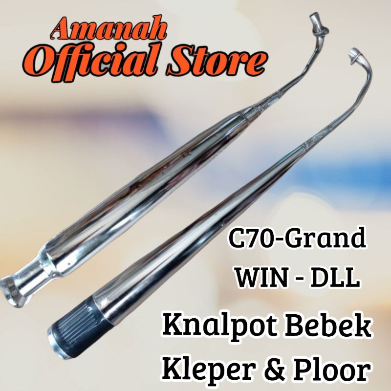 knalpot C70 Astrea grand Honda Win Supra karisma kleper ploor
