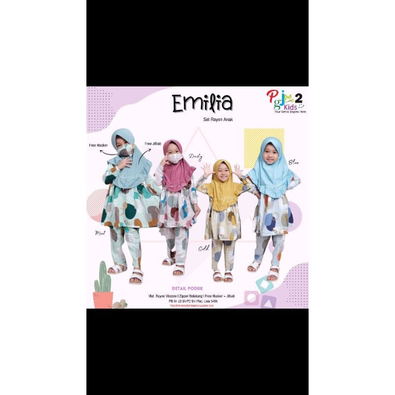 Emilia set rayon anak