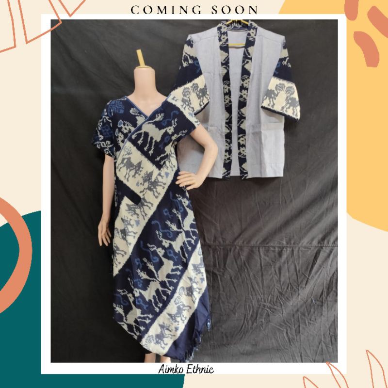 baju tenun set baju tenun stelan baju etnik tenun ikat stelan baju couple tenun couple etnik