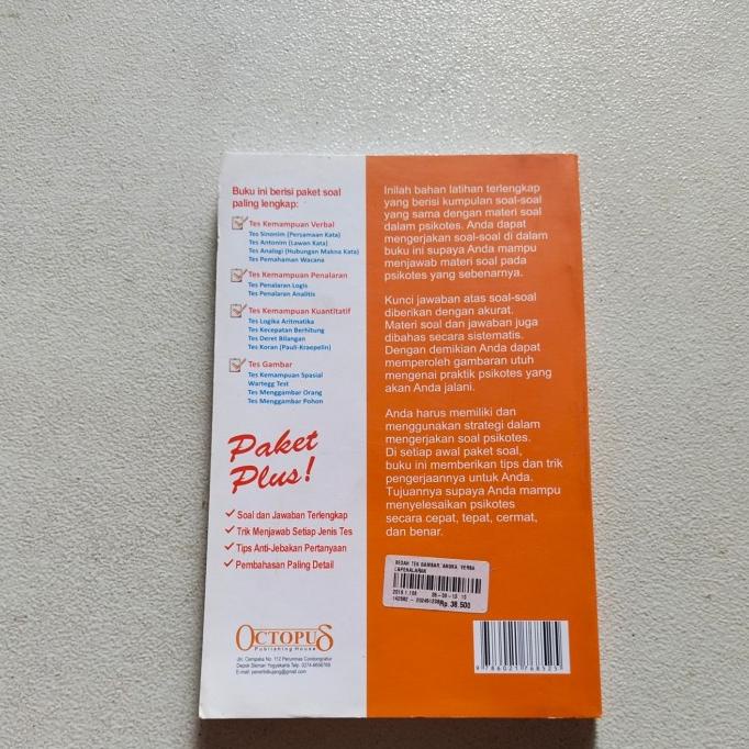 

cod Ori Buku Bedah TES GAMBAR Angka, Verbal & Penalaran utk Psikotes, TPA laris