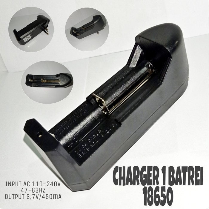 CHARGER 1 BATREI 18650 CASAN TUNGGAL