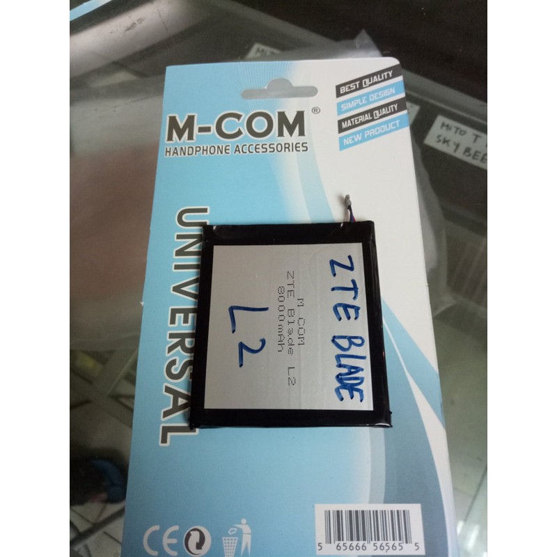 Battery Batre Baterai Double Power Mcom Zte Blade L2