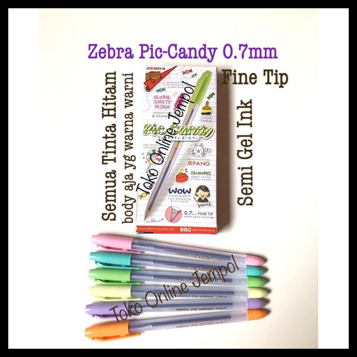 

Piccolo Zebra Pen 0.7 Pulpen Picolo Pen 0,7 Picollo Piccandy Atk0891Zb - Tinta Hitam