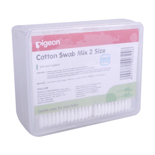 Pigeon Cotton Buds mix / Pembersih telinga bayi Free box